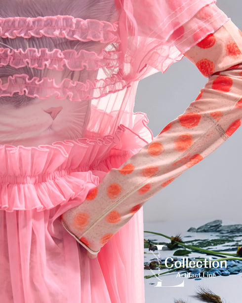 Tulle Frill Mesh Dress